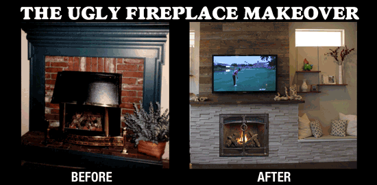 Fireplace Makeover by Hearth and Home